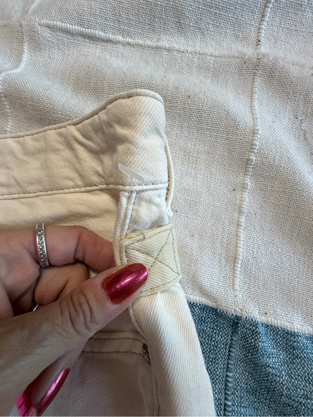 We the Free Waterfall Baggy Wide Leg- Cream/Ivory - Picture 12 of 16